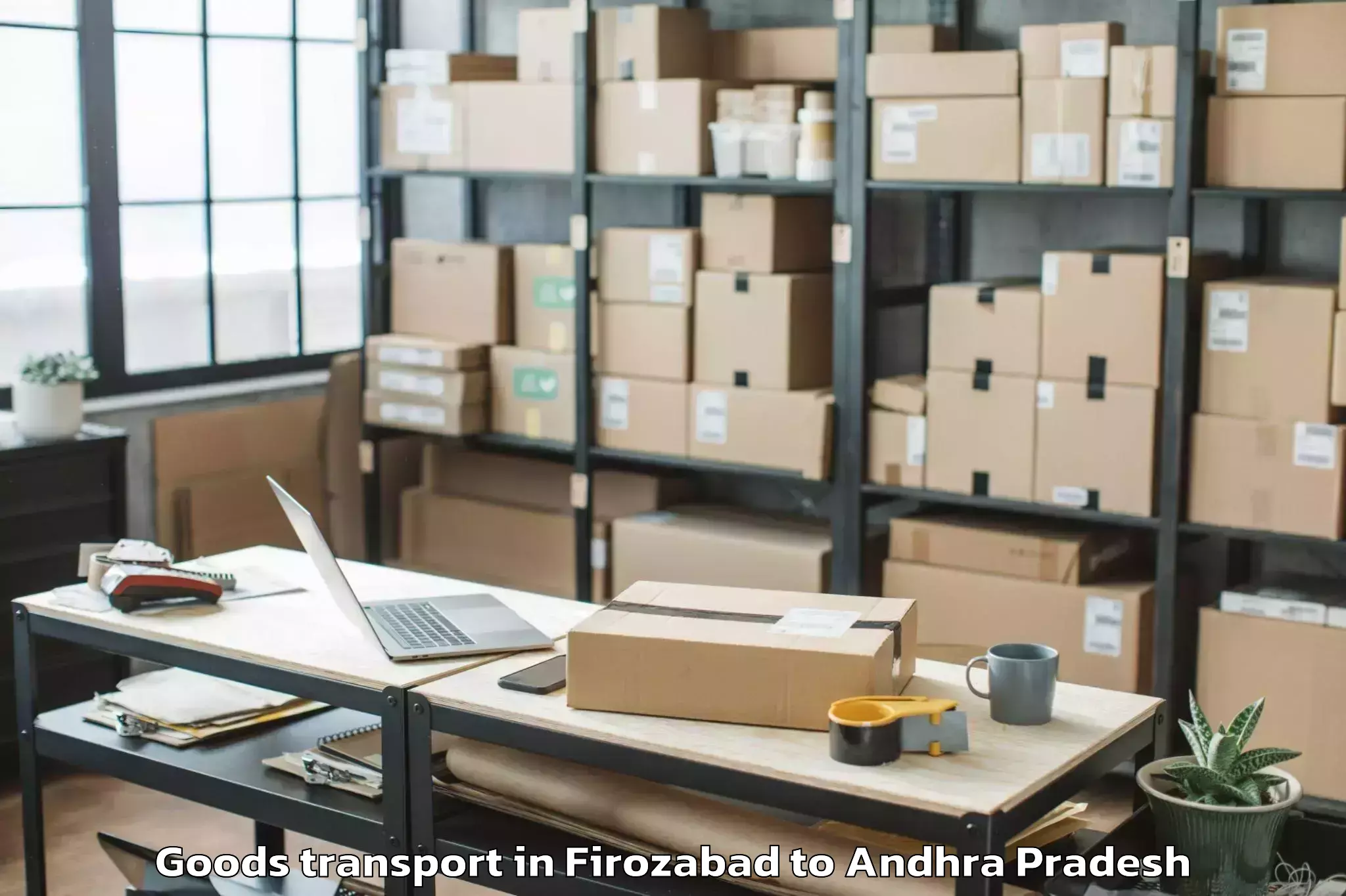 Affordable Firozabad to Nandikotkur Goods Transport